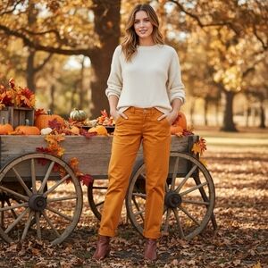 HEI hei by Anthropologie orange pants size 28